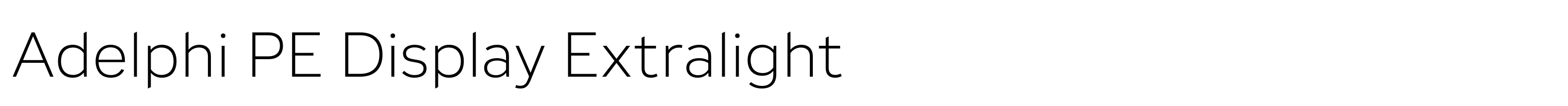 Adelphi PE Display Extralight